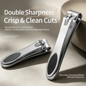 Stainless Steel Nail Clipper Sharp Blade Fingernail Toenail Cutter Manicure Pedicure Nail Care Tool For Men Women Salon Home