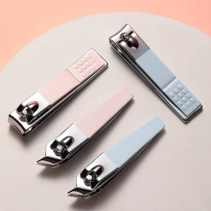 Stainless Steel Nail Cutter Clippers Manicure Pedicure Tool Simple Design Colorful Nail Clippers SY543