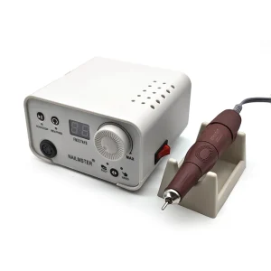Stainless Steel Nail Drill Machine 45000RPM 110V/220V Brushed Motor Portable Professional Nail Polish 337