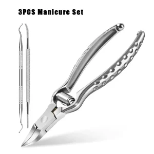 Stainless Steel Nail Groove Chicknose Pliers Thick Toenail Curved Blade Grooming Tool Nail Clippers