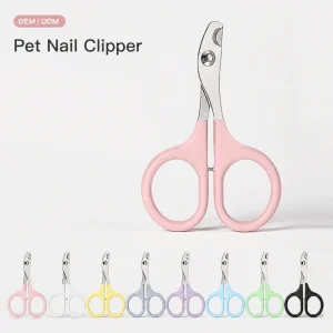 Stainless Steel Pet Nail Clippers Model 6230 Crescent Shaped Nail Trimmers For Cats Dogs Grooming Bulk Packaged Cat Dog Nail