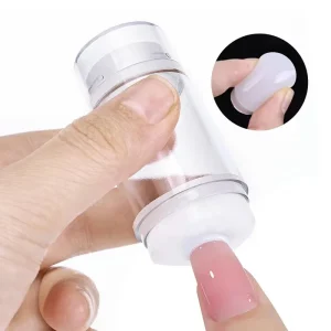 Stamping Printing Tool Nail Art Stamper Scraper Set Single Double Headed Silicone Nail Stamper