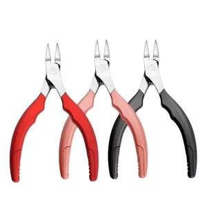 Steel Toe Nail Clippers Ingrown Toenail Trimmer Tool Care Kit Easy Cuticle Pusher Nipper for Thick Nails Manicure