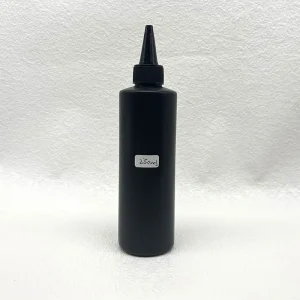 Stock 250ml Empty HDPE Matte Black 250ML Squeeze Plastic Bottles for Nail Liquid Monomer Nail Polish HDPE Plastic Bottle