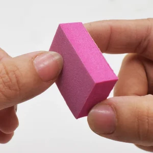 Stock square Nail File 100 180 Buffers High Elasticity Sponge Nail Buffer