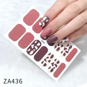 Street Art Nail Gel Polish Strips Semi Cured Nail Wraps for Decoration Easy to Apply Nail Sticker Wraps