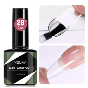 Strong Long Lasting Clear Nail Glue for Press on Nails Fast Drying for Nail Art