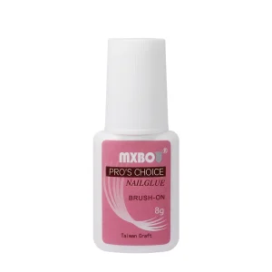 Strong Nail Glue for Press Ons Nail Tips Fake Nails Salon Quality Brush on Quick Dry Easy Application Long Lasting Fast Glue