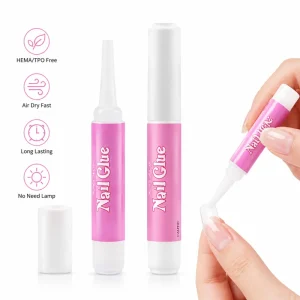 Strong Super Sticky High Quality Nail Art Tool Fast Drying Non Toxic Artificial Press on Nails Long Lasting 2g Nail Glue