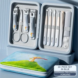 Sturdy Grooming Portable Nail Clipper Sets Nurse Tool Pouch Nail Cutter with Anti Pinch Design