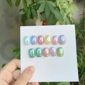 Super Bright Clear Chrome Crystal Nail Art Plating Powder Fine Flash Moonlight Magic Mirror Effect Clear Nail Supplies