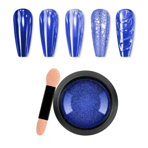 Super Flash Mirror Flour New Ice Mirror Titanium Gold Powder Fairy Aurora Mirror Nail Pigment White Acrylic Powder