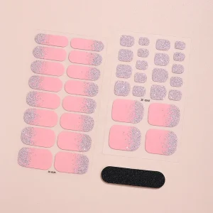 Super Quality Gel Custom Design Tensor Nail Stickers Art Decoration Toe Nail Art Wraps Toe Nail Polish Sticker
