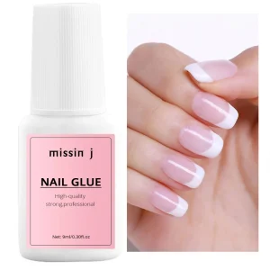 Super Strong 9g Plastic Nail Glue Acrylic Nails Long-Lasting 3D Salon Quality Brush-On Customized Durable False Nails
