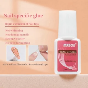 Super Strong Adhesive 7g Liquid Nail Tips Gel Long Lasting Professional Easy Apply Nail Glue for DIY Nail Art