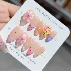 Supplier Direct Supply High quality 10pcs Acrylic French 3D Carved Three dimensional Design Custom False Nails