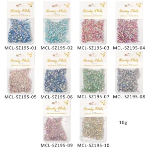 Supplies Flat Bottom Nails Rhinestones Diamond Shaped Mixed Accessories for Finger Application Nail Art Charms