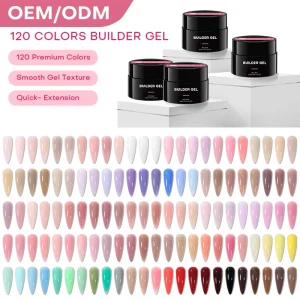 TPO Free Vegan 228Color Hard Gel Polish Non Toxic Gel Builder No Heat Custom Builder Nail Extension Hard Gel