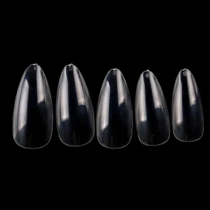 TSZS Almond Full Coverage Clear Nail Tips ABS Material Press on Nails