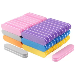 TSZS Mix Color Mini Nail File Buffers Sponge 100/180 Grit Double Sided Sanding Block Gel Polishing Manicure Nail Art Files