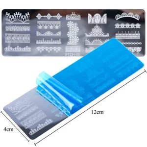TSZS Mix Design Nail Stamping Template Nail Art Image Stamp Stamping Plates Manicure Template Nail Art Tools