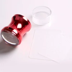 TSZS Nail Art Stamp Manicure Plate Stamping Stencil Template for Nail Salon Clear Jelly Silicone Nail Art Stamper