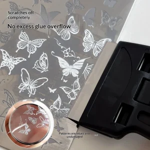 TY446 Nail Art Stamping Steel Plate Scraper Glue Removal Cleaning Transfer Multi function Small Shovel Nail Tool