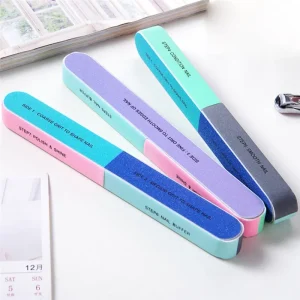 Tamax NAD017 1pc Six Sided Nail Polish File Nails Art Sanding Buffer for Salon & Home Use Practice Manicure Tools Supplies