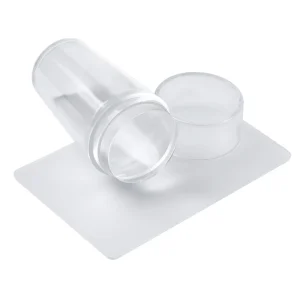 Tamax NAP011 Clear Nail Art Stamper Scraper Set Stainless Steel Head 2.8cm Transparent Designer Nail Art Made China Drop Ship
