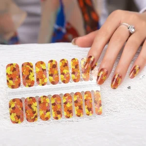 Thanksgiving Nail Wraps Turkey Nail Stickers