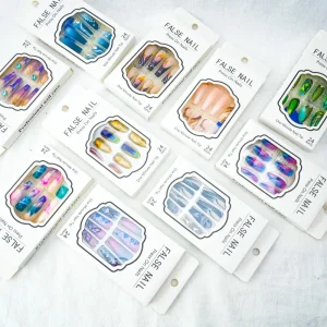 The Latest Fashion Full Cover Abs Plastic Artificial Nails French Tips Reusable False Nails