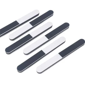 Three Color Thickened Double Sided Polishing Nail Art Tools Sandwich Rubbing Strip File with Three Use Sponge Buffer