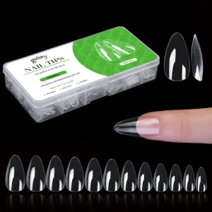 Tips Nails 500Pcs Transparent Press on Nail Tips Soft Gel Nail Tip Short