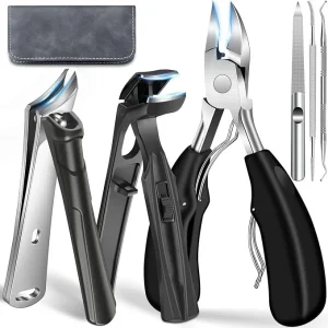 Toenail Clippers for Seniors Thick Toenails Angled Head Large Toe Nail Clippers for Thick Nails for Men & Women