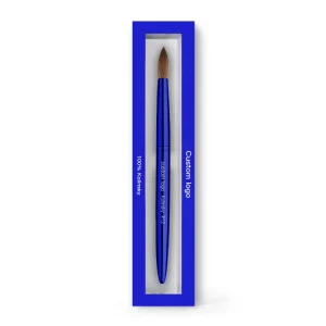 Top Quality Nail Brush Kolinsky USA Size #8 #24 Crimped Acrylic Nail Brush 100% Pure Kolinsky Nail Tools With Box for Manicure
