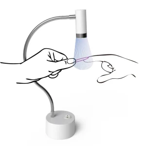 Touch Cure UV LED Nail Lamp Rechargeable Nail Light for Gel Polish Nails 12W Quick Dry LED Nail Light with Touch Sensor