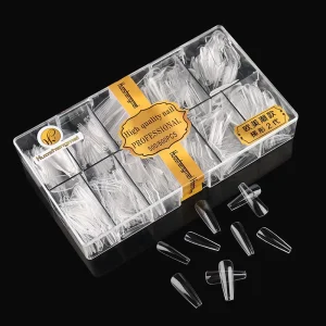 Traceless Nail Salon Artificial Fingernails European American Trendy Transparent Polish Free Clear Trapezoid