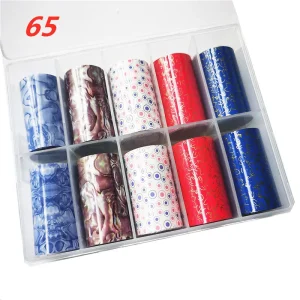 Transfer Foil Nail Foil for Nail Art Sticker 65 4*100cm
