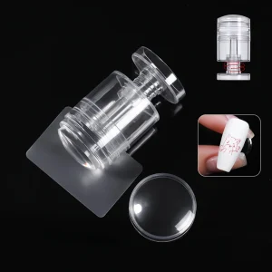 Transfer Nail Stamping Silicone Nail Stamping Plates Set Silicone Stamper Tools Gel Printing Nail Stamp