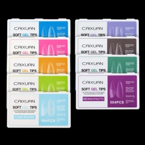 Transparent Color French Nail Tips High Quality Custom Nail Clear