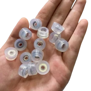 Transparent Furniture Leg Tip Anti Slip Moisture-proof Wear-resistant PVC Silicone Rubber Feet Nail Screw Feet for Furniture