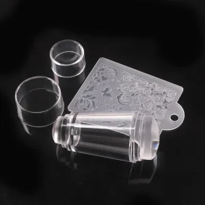 Transparent Silicone Nail Art Stamper Double Head Nail Tools Jelly Silicone Seal Nail Manicure Tool