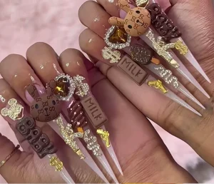 Trending Nail Art New Arrivals Coffee Charms Kawaii Crystal DIY Jewelry Manicure Decor for Nails Shop