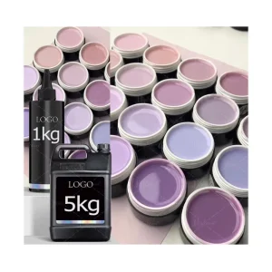 Trending Odorless Selfleveling Taro Purple Milky Gel Builder Hema Free Purple Building Gel Hard Extension Nail Construction Gel