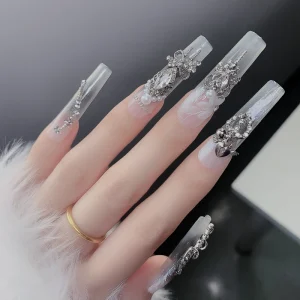 Trendy Alloy Butterfly Nail Charms 3D Luxury Style Metal Nail Art Decorations Accessories