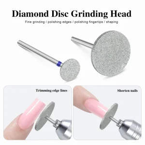 Tungsten Steel Flying Saucer Nail Drill Bit Russian Manicure Nail Shaping Cuticle Prep Sanding Disc