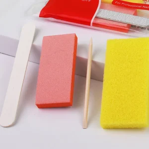 US Free Shipping 800Kits Carton Disposable 4Pcs Nail Kit 4 in 1Manicure Set Pedicure Kit Disposable