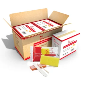 US Free Shipping 800Sets Carton Professional Nail Tools 4 Pcs Disposable Pedicure Set Disposable Manicure Kit