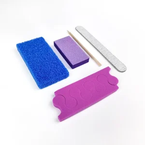 USA Free Shipping 600 Sets Carton Professional 5 in 1 Nail Tool Kit Disposable 5 Pcs Pedicure Set Disposable Manicure Kit