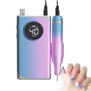 USB Nail Drill Machine Professional LED Display Rechargeable Portable 35000 RPM Drill Machine for Nails